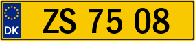 Trailer License Plate